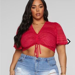 Fashion to figure Zuri Drawstring Detail Top